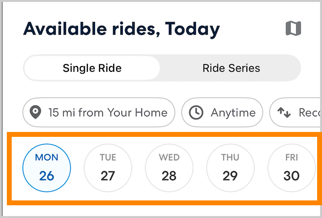 select other days to view rides caredriver.png
