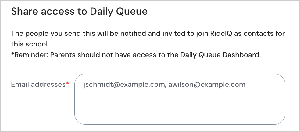 adding email addresses daily queue.png