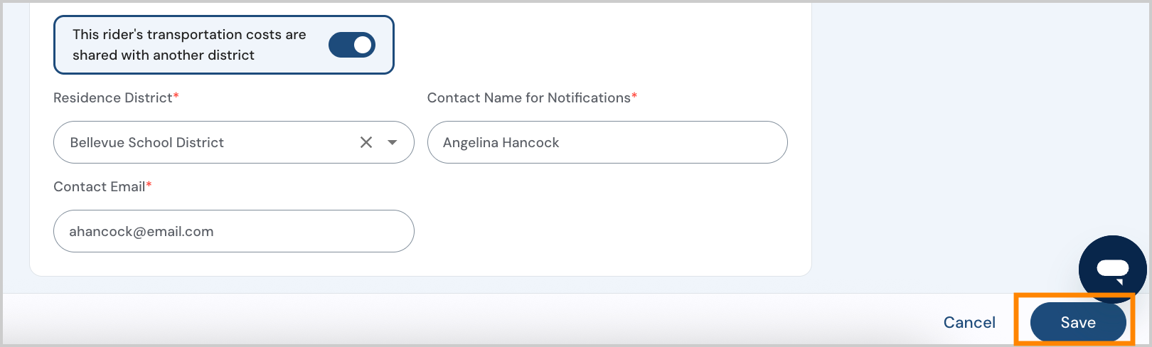 entering new contact info for shared billing.png