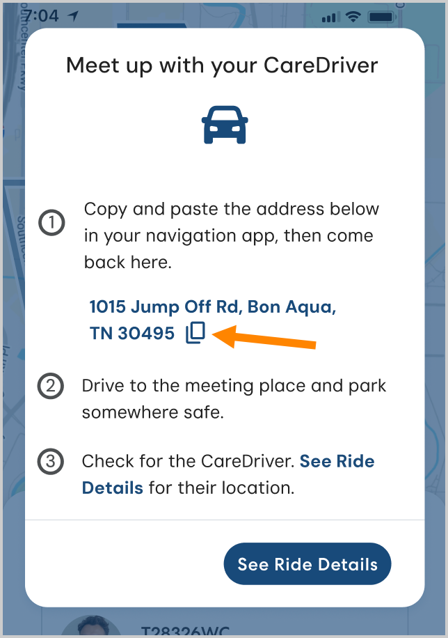navigation modal copy address rider assistant.png